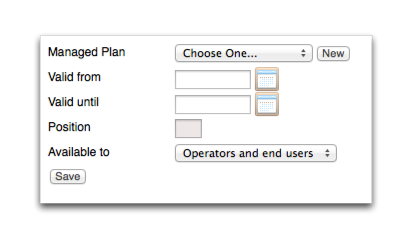 Screenshot of the Plan Change Group Choice page